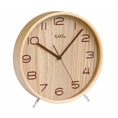 HORLOGE A POSER EN BOIS AMS...