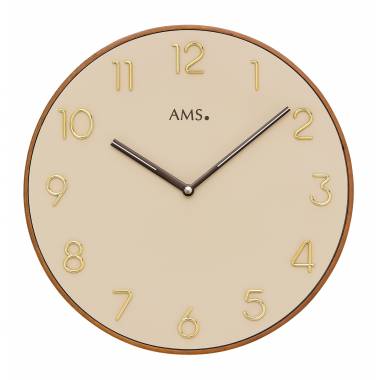 HORLOGE BOIS COLORE AMS - 9563