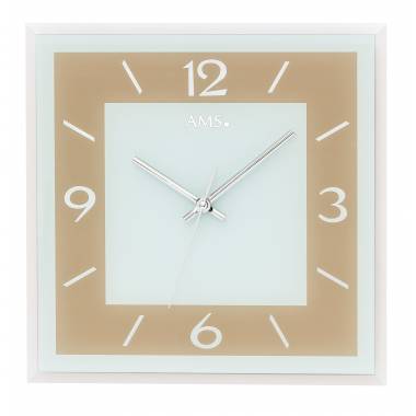 HORLOGE EN VERRE IMPRIME...