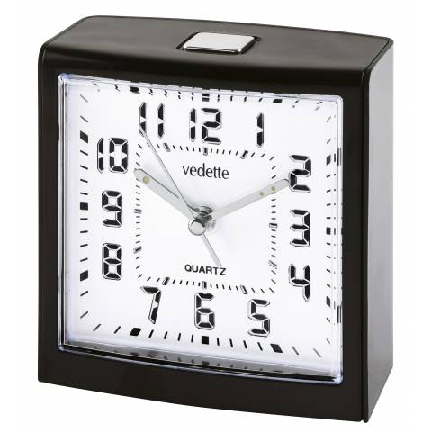 Radio-réveil 3D LED, réveil silencieux, température, réveil numérique