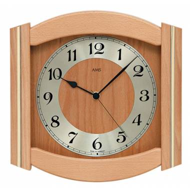 HORLOGE EN BOIS AMS - 5822/18