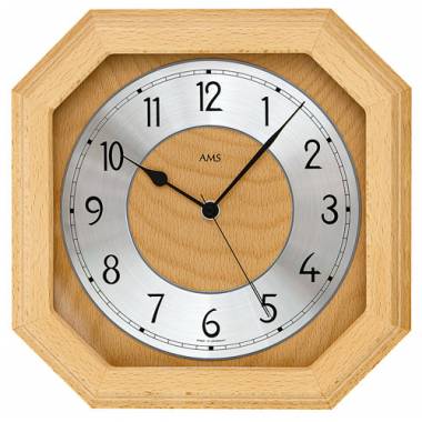 HORLOGE EN BOIS AMS - 5864/18