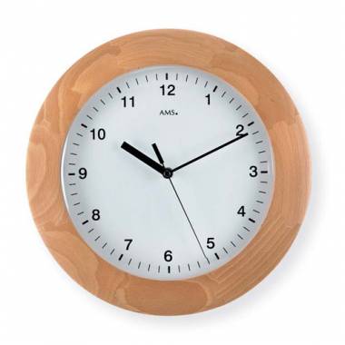 HORLOGE EN BOIS AMS - 5904/18