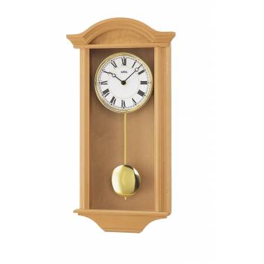 PENDULE QUARTZ EN BOIS -...