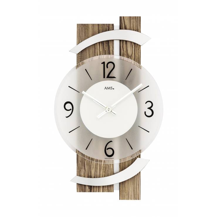 Pendule murale design en bois et aluminium Découvrez nos pendules