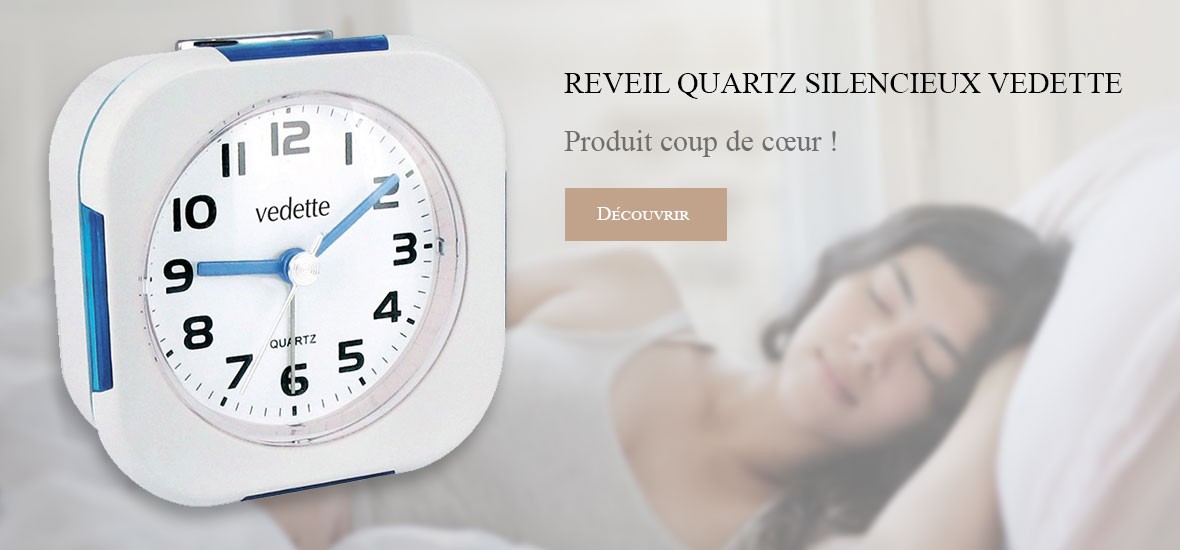 REVEIL QUARTZ SILENCIEUX VEDETTE - VR10030